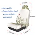 thumbnail image 3 of Fuzoiu Herbs and Wildflowers Print Elastic Car Seat Covers, Seat Cover Protector,Universal Fit Interior Covers for Most Cars,Washable Seat Cover Non Slip for SUV,Sedan,Van, 3 of 5
