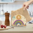 thumbnail image 2 of Yayeee Napkin Holder for Table Kitchen Paper Tissue Organization, Beige Rainbow, 2 of 8