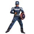 thumbnail image 1 of Disfraz de Capitán América para niños y niñas, mono de superhéroe, escudo y guantes, disfraz muscular de Halloween xuanjing unisex, 1 of 2