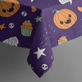 thumbnail image 5 of Cute Halloween Icons Pattern Square Tablecloth,Waterproof Square Table Cover,Wipeable Spillproof Washable Table Cover for Home Kitchen Party Decor 42"X42"(107x107cm), 5 of 6
