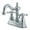 Polished Chrome, variant on Kingston Brass KS1605BX 4 in. Centerset Bathroom Faucet, Oil Rubbed Bronze