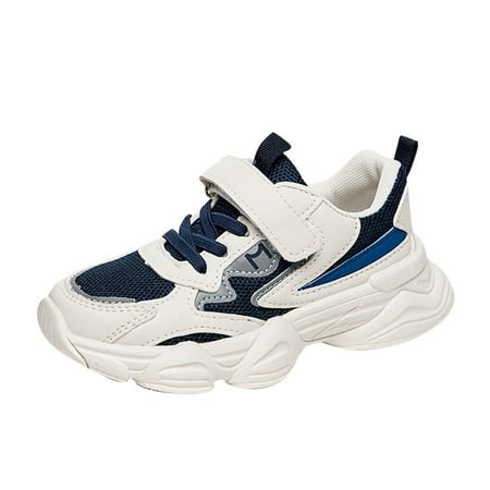 

Children All Season Sports For Boys And Girls Thick Soles Non Slip Lace Up Mesh Breathable Comfortable Solid Color Casual Kids Sneaker Girls Size 2 Shoes