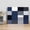 Multicolor, variant on Navy Blue Black Wall Art for Living Room,Canvas Picture Wall Decor for Bathroom Bedroom,Grey White Patchwork Abstract Geometric Painting Artwork for Office Kitchen Hallway Dining Room Decor 12"x16"