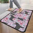 thumbnail image 4 of French Bulldog and Flower Door Rugs,Washable Non Slip Door Mats Indoor,Decorative Door Mats,Entry Mat Indoor for Entrance,Bedroom,Kitchen,Bathroom,30"x17", 4 of 6