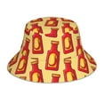 thumbnail image 3 of Daiia Hot Chili Pattern Bucket Hat - Trendy Cotton Sun Hat for Beach, Golf, Fishing - Fun Outdoor Vacation Boonie for Men and Women, 3 of 9