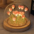 thumbnail image 1 of AMERTEER LED Simulation Tulip Night Light Table Lamp Ornaments for Home Living Room Desktop Decor, 1 of 5