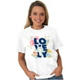 thumbnail image 3 of Lovely Roses Floral Cute Romantic Women's Graphic T Shirt Tees Brisco Brands X, 3 of 5