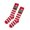 Red, variant on Women's Vintage Christmas Long Socks Fuzzy Warm Fluffy Winter Cozy Thick Plush Slipper Sleep Comfy Crew Xmas Socks