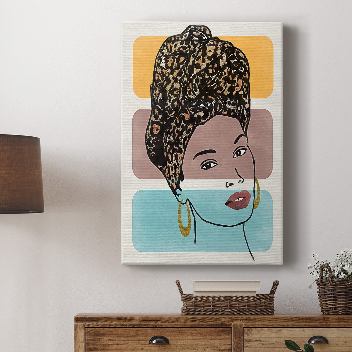 Head Wrap I Premium Gallery Wrapped Canvas - Ready to Hang