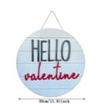 thumbnail image 3 of Happy Valentine's Day Shiplap Sign Car With Love Heart Wood Door Hanger Rustic Valentines Decor Farmhouse Wall Decor Valentine Heart Decor Entry Way Decor Hello Valentine A One Size, 3 of 8