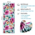 thumbnail image 2 of Pioneer Flower Floral Print Pattern Hot Yoga Mat Towel Non Slip for Hot Yoga - Quick-Drying Yoga Mat Cover with 4 Corner Pockets with Travel Bag - Hot Yoga Towel Non Slip 70"x26", 2 of 6