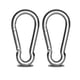 thumbnail image 1 of Mosquetón de acero inoxidable 304 (paquete de 2), gancho resistente de 5.5 pulgadas con resorte, mosquetones grandes para camping, columpios, hamacas, senderismo, viajes, levantamiento de pesas y, 1 of 5