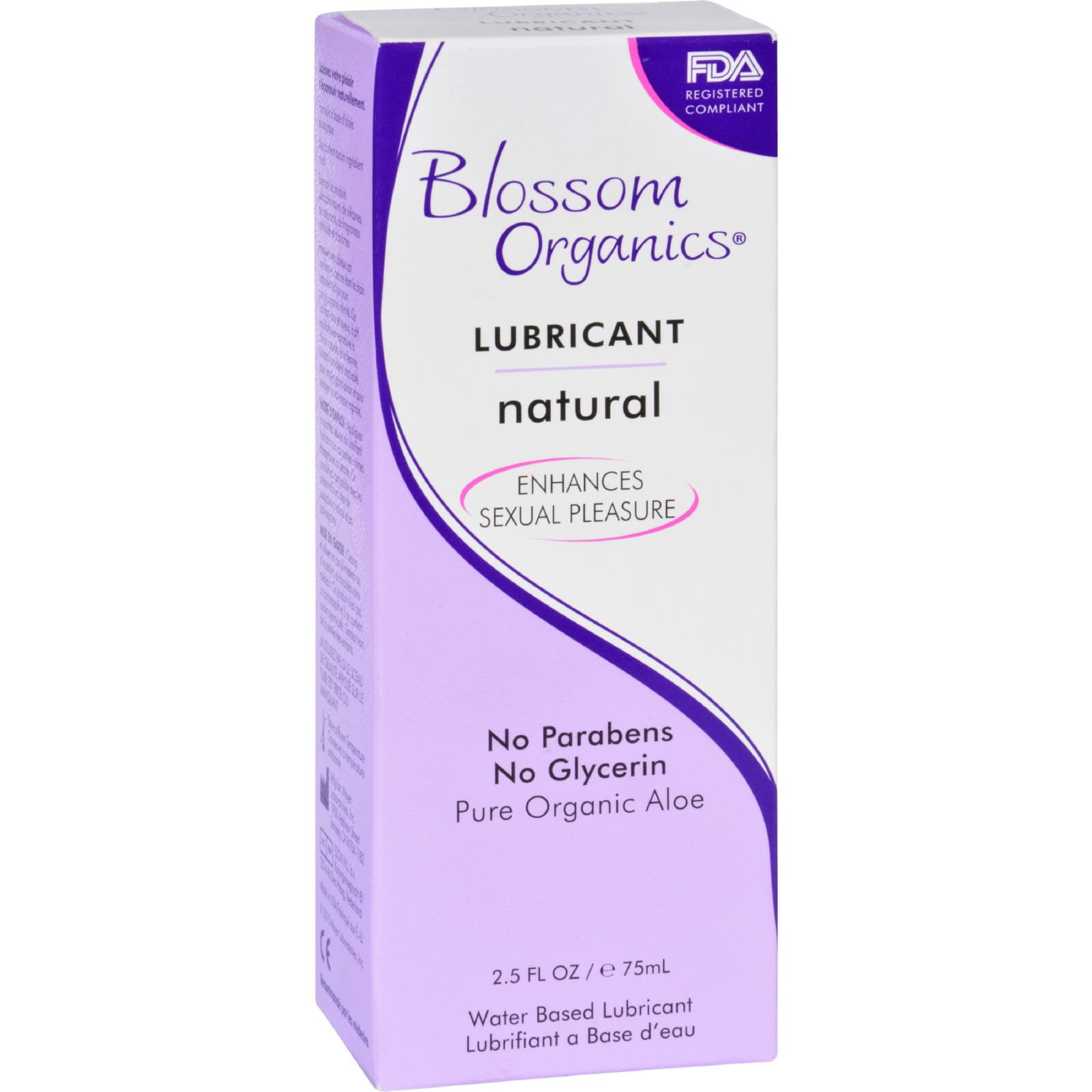Blossom Organics Natural Water Based Lubricant 4oz - Walmart.com