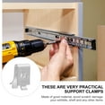 thumbnail image 5 of 50 Pcs Wire Shelf Support Clips 3x3x1.5cm Shelf Fixing Hardware for Storage Racks and Organizers, 5 of 6