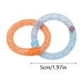 thumbnail image 3 of Soft Mesh Tube Donut Cat Toy with Bells, Interactive Teething Chew Ring for Indoor Cats, Crinkle Voice Kicking Toy for Tooth Th, Blue, by IHXORA, 3 of 6