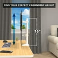 thumbnail image 5 of Single Monitor Desk Mount – Adjustable Arm, Full Motion, 32” Screen Support, Ergonomic Height, VESA Compatible, Clamp & Grommet Base, Cable Management, White, 5 of 10