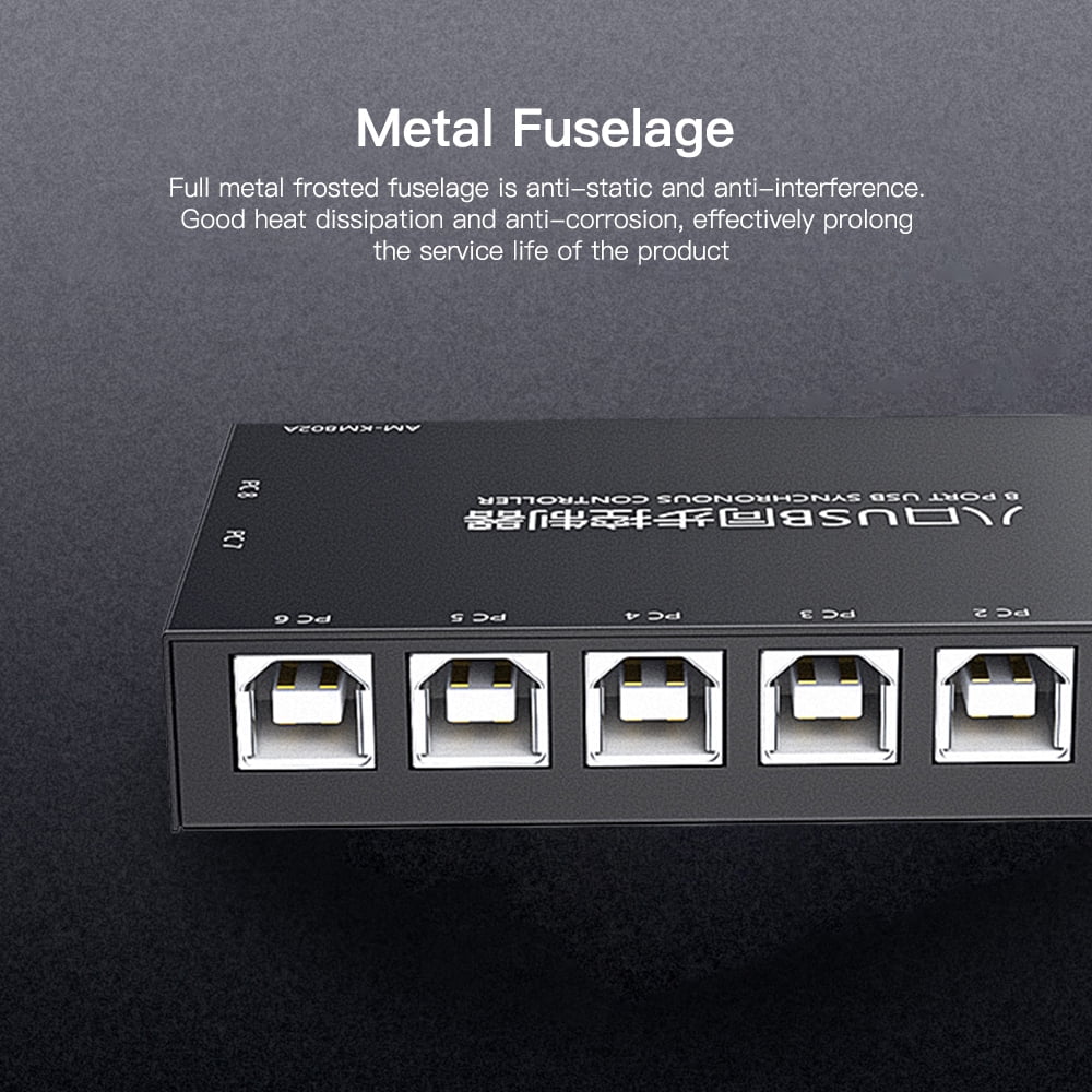 USB Synchronizer,Kvm Switcher Metal 8 Usb Usb Metal Shell And Usb Usb Usb Kvm Shell And Play Buzhi Qisuo Usb S 8 Eryue