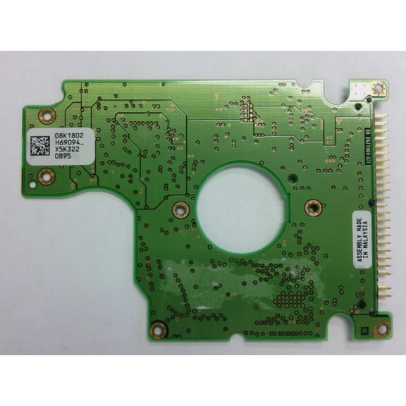 HTS548080M9AT00, 08K1802 H69094_, 08K0639, DA9487, Hitachi IDE 2.5 PCB