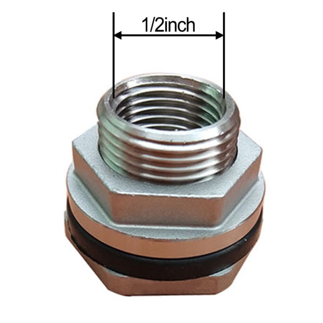 Raccords de Réservoir de Cloison Sans Soudure en Acier Inoxydable 304 1/2 Kits