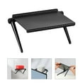 thumbnail image 1 of OULII 3Pcs Cabinet Shelf Screen Floating Stand Black ABS Storage Rack for TV or Monitor, 1 of 8