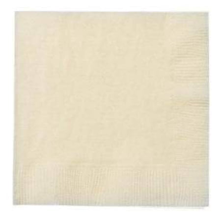 Ivory Beverage Napkins 24 count
