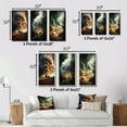 thumbnail image 4 of Designart "Nature s Fury Unleashed" Landscape & Nature Framed Wall Art Set Of 3 - Orange Storms Frame Canvas Set For Living Room Decor, 4 of 6