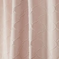 thumbnail image 2 of Nicole Miller Trellis Matelassé Hidden Tab/Rod Pocket Top Light Filtering Curtain Panel Pair, 54"x96", Blush, 2 of 7