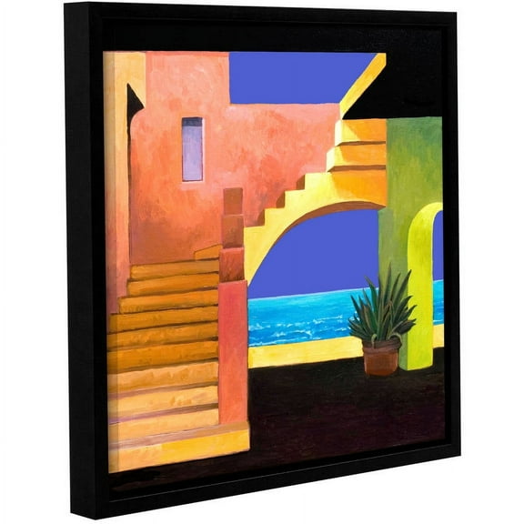 ArtWall Rick Kersten "Casa Del Mar" Gallery-wrapped Floater-framed Canvas