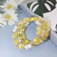 thumbnail image 2 of Bocar Multi Layers Statement Yellow Beaded Bracelet Adjustable Strand Bangle Bracelet for Women(BR1202), 2 of 2