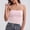 Pink(New), variant on Camisoles for Women Stylish Solid-Color Seamless Tencel Tank Top Casual Slim Comfortable Wire-Free Sleeveless Top with Padded Cups