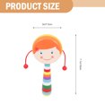 thumbnail image 2 of OULII Assorted Color Wooden Rattledrum Educational Toy for Playing Safe Design 4Pcs Set, 2 of 7