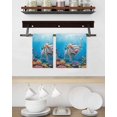 thumbnail image 3 of Funny Diving Pig Kitchen Dish Towels for Drying Dishes Set of 3, Ocean Sea Coastal Coral Fish Marine Life Waffle Weave Microfiber Hand Tea Bathroom Towels Quick Dry & Absorbent Towel 15.7x23.6, 3 of 7