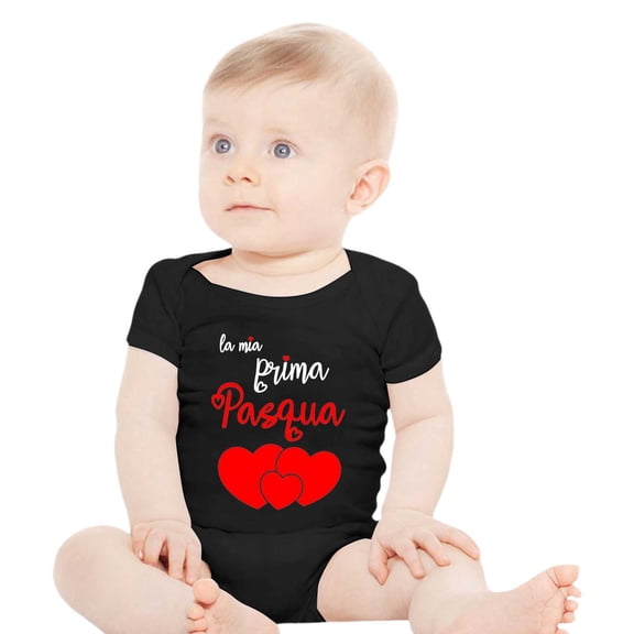 MEZZALL Boys Girls Short Sleeve Letter Prints Bodysuits One-Pieces Onesie Romper Classic Toddler Baby Wear 12-18M