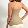 thumbnail image 7 of SwiftWear Women's Seamless Built-In Bra Cami Ultra Soft Slim Fit Tank Top Spaghetti Straps Camisole Layering Staple, 7 of 7