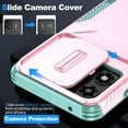 thumbnail image 2 of for Moto G 5G(2025) Case with Built-in Camera Lens Slide Cover, Heavy-Duty Shockproof Rugged Case Heavy Duty Bumper Shockproof Phone Cover for Moto G 5G(2025),Rosegold, 2 of 7