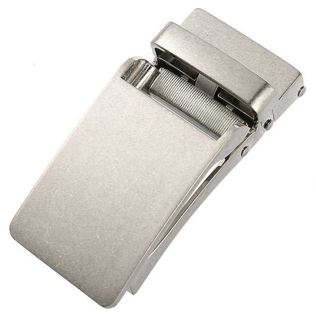 Hebilla de cinturón automática de lujo para cinturón de 30-31 mm para correa de cuero Hebilla de cinturón para hombre Plata jinwen Hebilla de cinturón para hombre