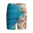 thumbnail image 5 of Gaeub Shells and Starfish Printed Men's Short Pajama Pants, Lightweight Lounge & Sleep Bottoms Keep You Cool - X-Large, 5 of 9