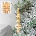 thumbnail image 6 of Taicans 6 Pcs 6.7 Inch Mercury Glass Finial Christmas Ornaments Hanging Christmas Finials Glass Ornaments Assorted Mercury Decor for Xmas Tree/Wreath/Garland Decoration, 6 of 7