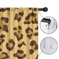 thumbnail image 4 of Blackout Kids Curtains,Yellow and Brown Of Leopard Print Childrens Insulated Curtains Set Of 2,Bedroom Essentials,Toddler Room Decor 42"x63", 4 of 5