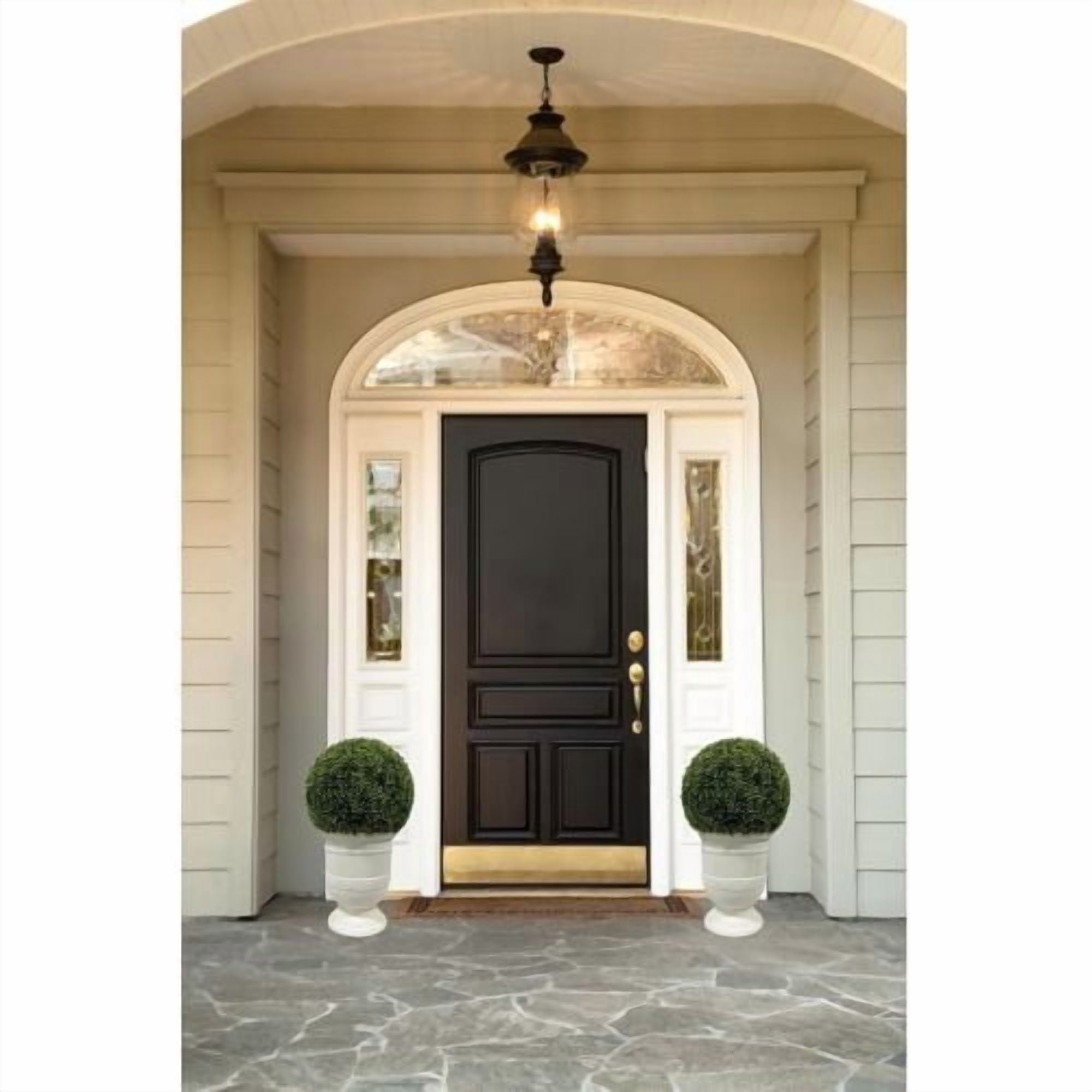 Holaki 24" potted artificial plants, UV-Resistant Faux Outdoor Plants for Porch, Garden, Front Door Decor, Indoor Home Office Decoration