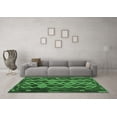 thumbnail image 3 of Ahgly Company Indoor Round Oriental Emerald Green Traditional Area Rugs, 6' Round, 3 of 4