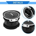 thumbnail image 4 of 2 Pcs Center Dash A/C Outlet Compatible for Ford Mondeo 2007-2014  ABS Black Silver Tone Air Vent Panel, 4 of 6