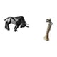 thumbnail image 5 of Estatua de toro,Estatua de toro,figura decorativa para escritorio,Figura de escritorio,Figuras africanas de arte,artesanías,escritorio coleccionable,Estatua de mujer tribal,pieza de arte para, 5 of 8