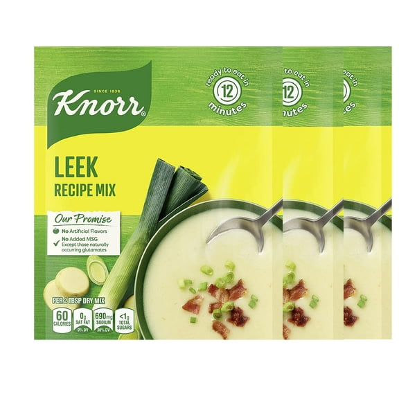Knorr Soup Mix and Recipe Mix For Soups, Sauces and Simple Meals Leek No Artificial Flavors 1.8 oz, Pack of 3
