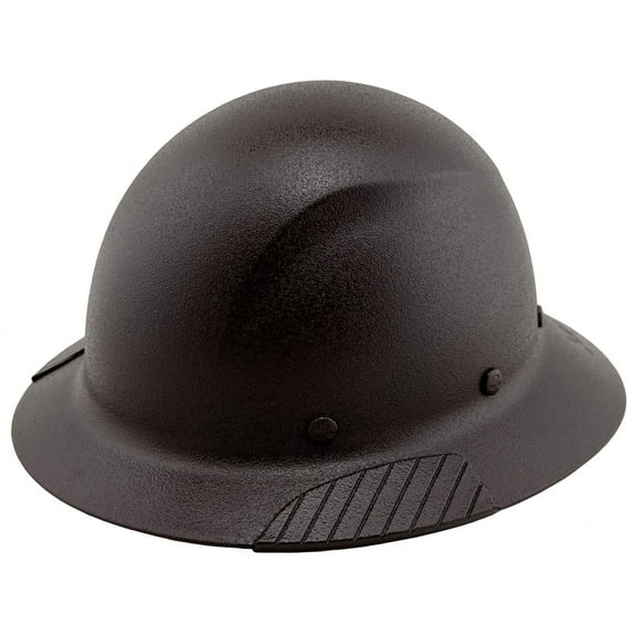 DAX Fiberglass Composite Hard Hat - Full Brim Textured Brown with Tote