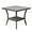 Gray, variant on JOIVI Outdoor End Table Rattan Square Glass Top, Aluminum Frame, Espresso Brown