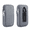 Gray, variant on Dual compartment eyewear case, storage case for sunglasses and prescription glasses, 2-in-1 protective pouch, waterproof and shock-resistant, with neck-strap or waist-strap design Black