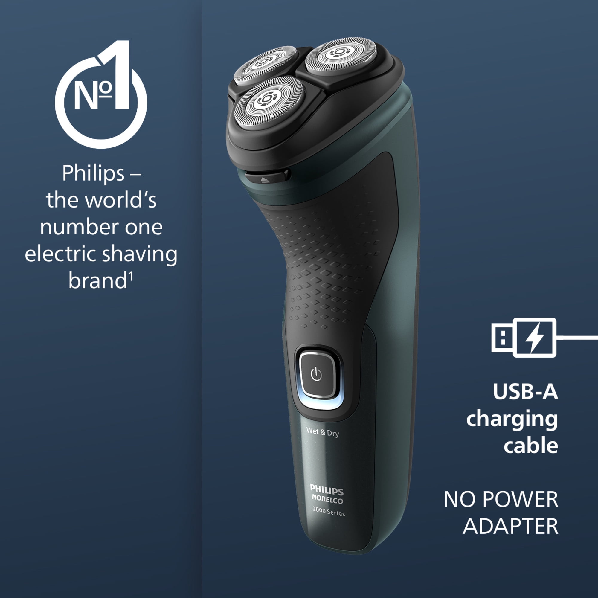 Philips Norelco Shaver 2600, Corded and Rechargeable Cordless Electric Shaver with Pop-Up Trimmer