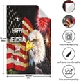 thumbnail image 4 of Bald Eagle Memorial Day Flag Tea Towels Set of 1 Fireworks USA Flag Kitchen Dish Cloth with Hanging Loop, 18"x28"Lint-Free Absorbent Towel for Kitchen Drying Wiping and Cleaning, 4 of 6