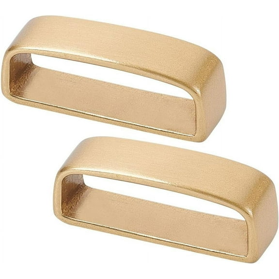 2Pcs Belt Loop Keeper Brass Belt Loop replacement (38-40mm) Men's Belt Buckle Accessories for Belt Fixing 1Box